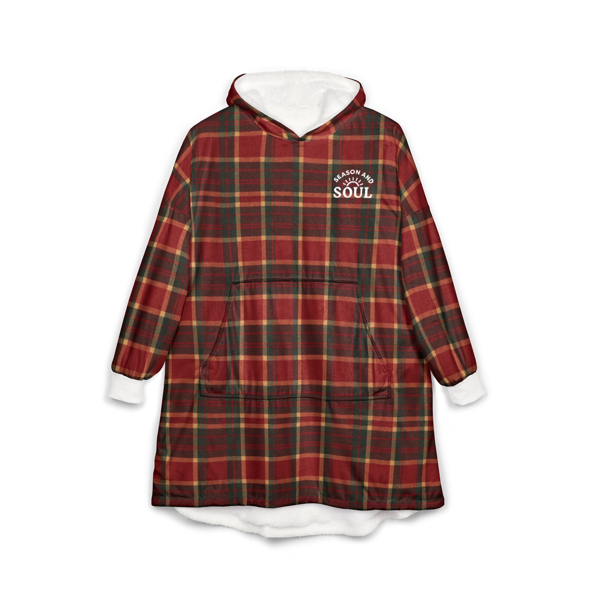 Festive Holiday Unisex Hooded Blanket