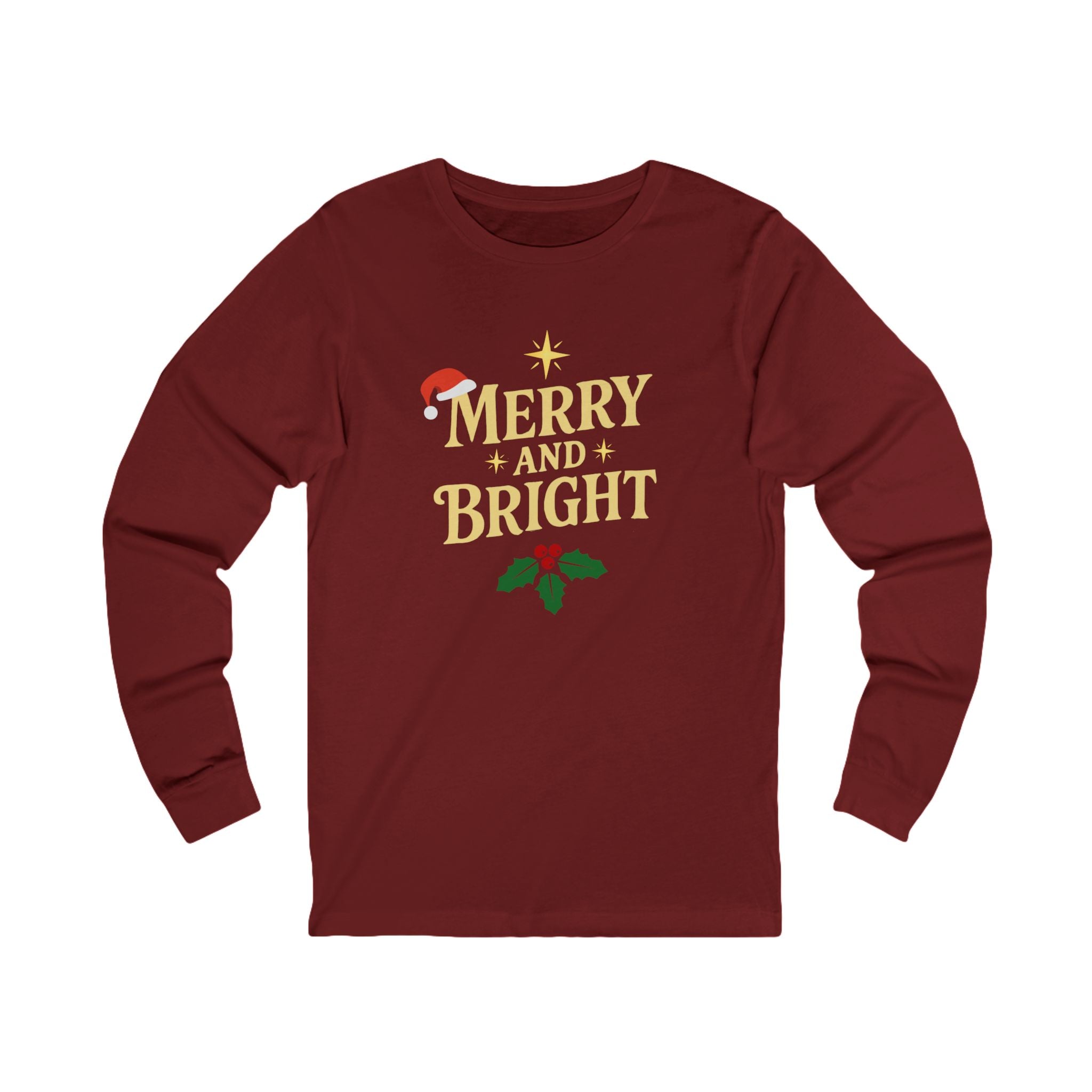 'Merry and Bright' Unisex Long Sleeve Tee