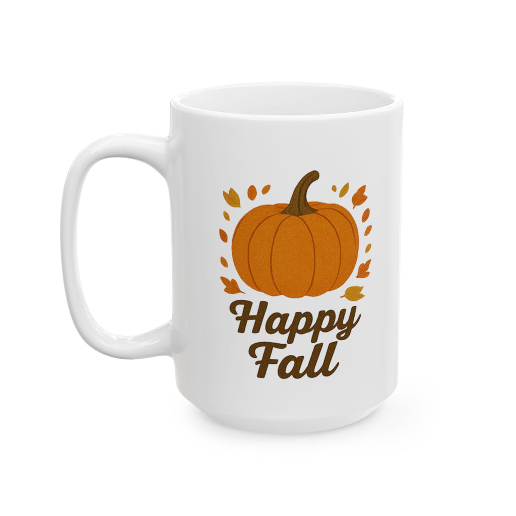 Cozy Fall-Inspired Ceramic Mug, Autumn Coffee Cup, Inspirational Gift, Thanksgiving Tea Mug, Harvest Decor