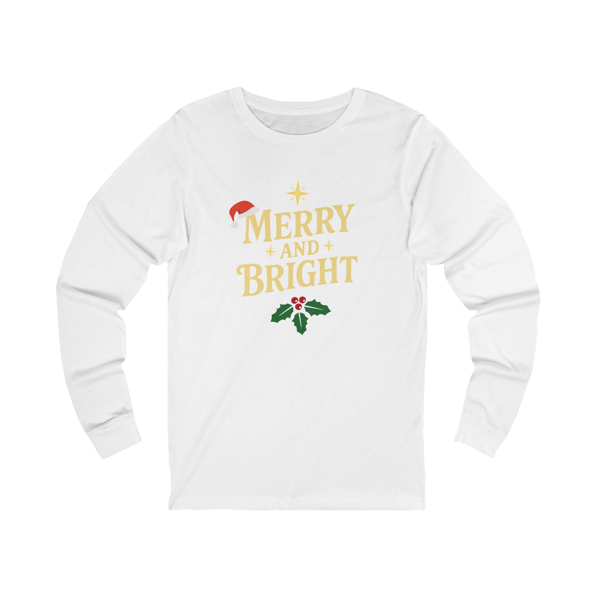 'Merry and Bright' Unisex Long Sleeve Tee