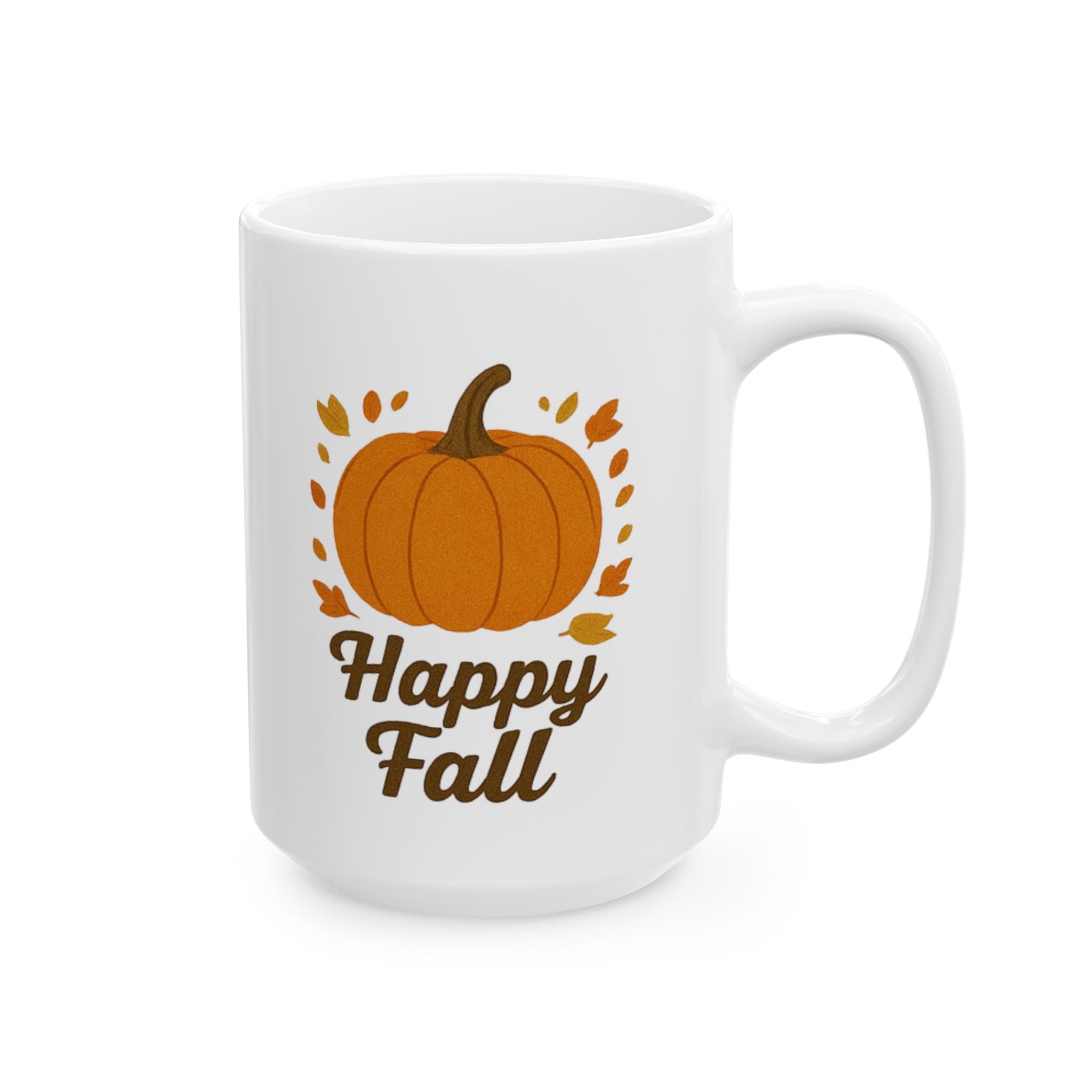 Cozy Fall-Inspired Ceramic Mug, Autumn Coffee Cup, Inspirational Gift, Thanksgiving Tea Mug, Harvest Decor