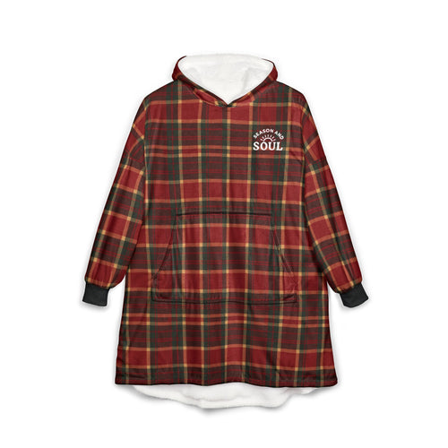 Festive Holiday Unisex Hooded Blanket