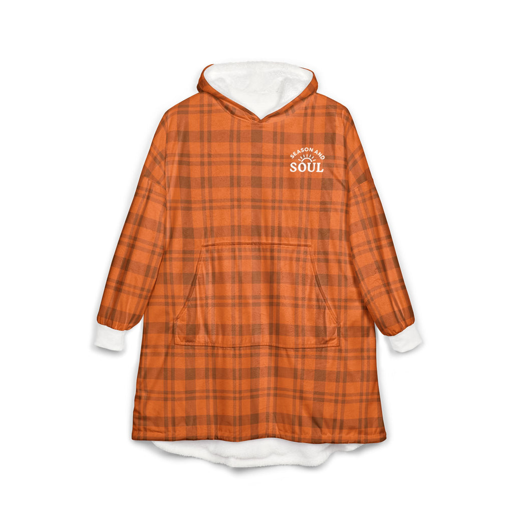 Unisex Fall Flannel Blanket Hoodie