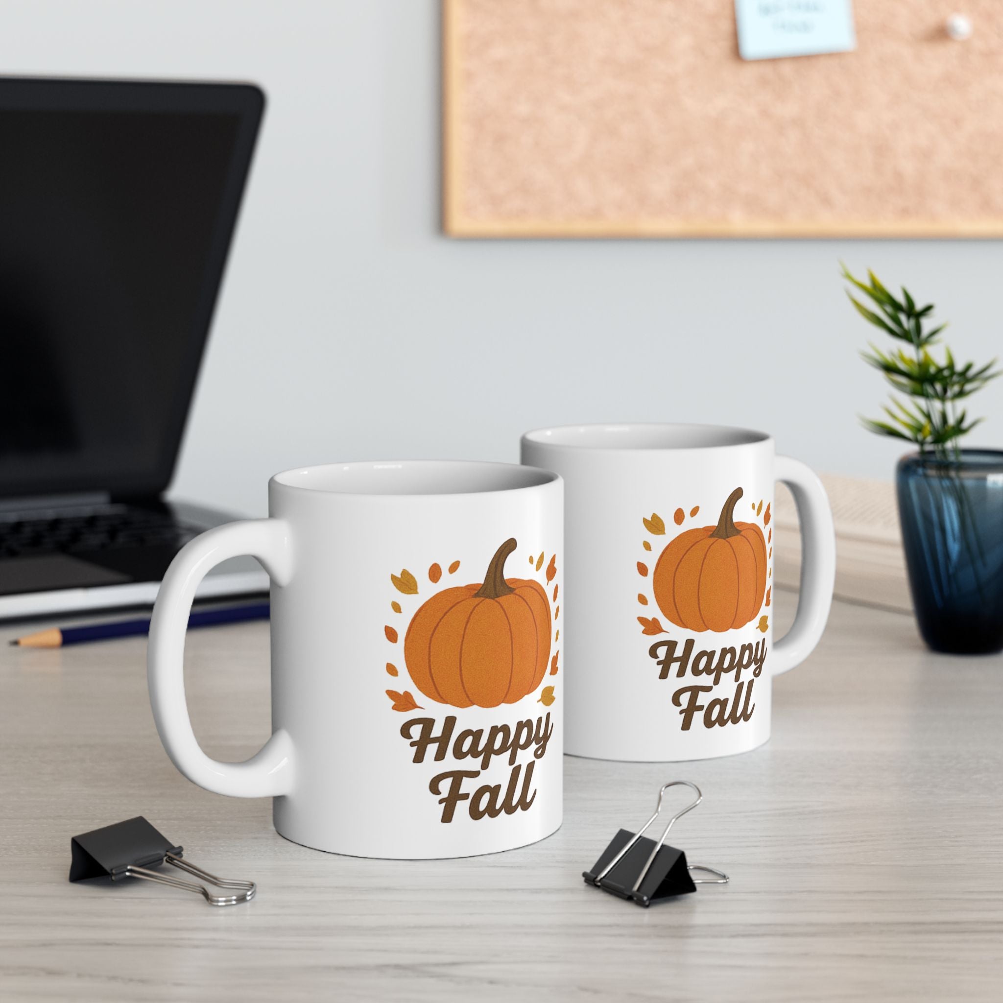 Cozy Fall-Inspired Ceramic Mug, Autumn Coffee Cup, Inspirational Gift, Thanksgiving Tea Mug, Harvest Decor