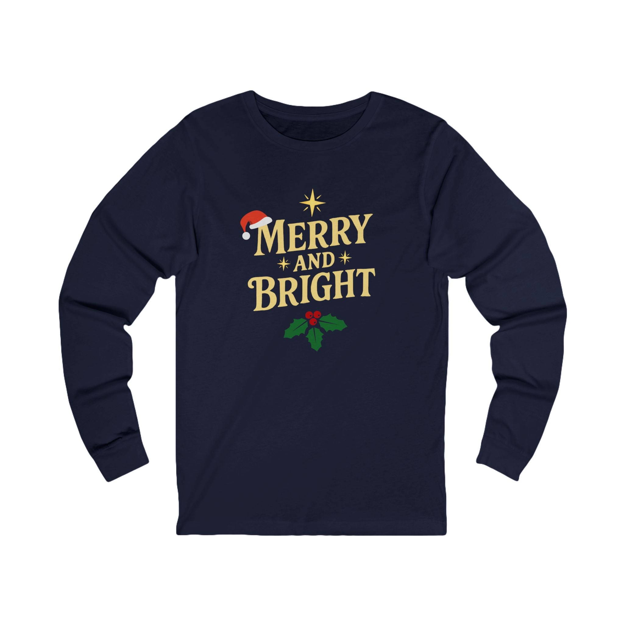 'Merry and Bright' Unisex Long Sleeve Tee