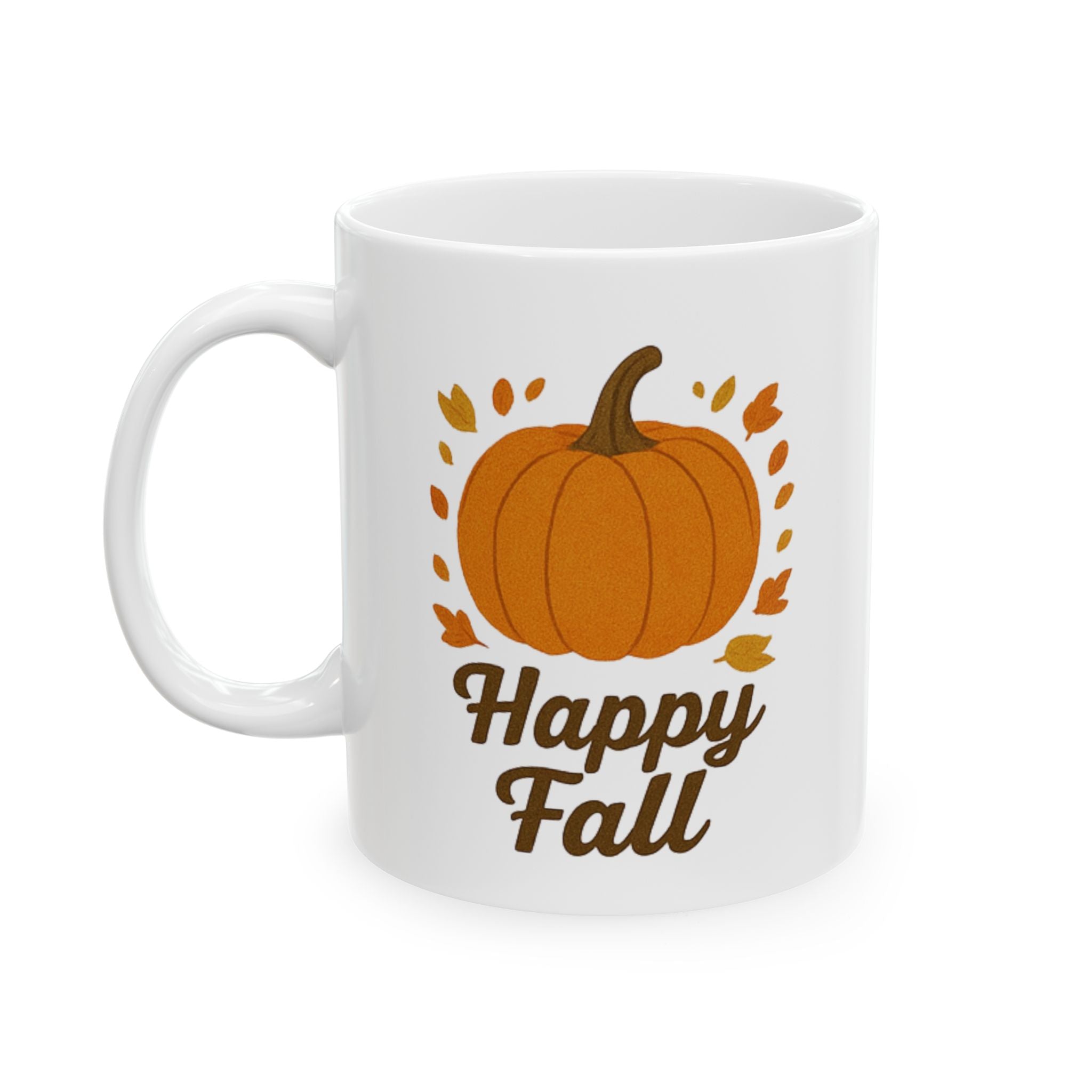 Cozy Fall-Inspired Ceramic Mug, Autumn Coffee Cup, Inspirational Gift, Thanksgiving Tea Mug, Harvest Decor