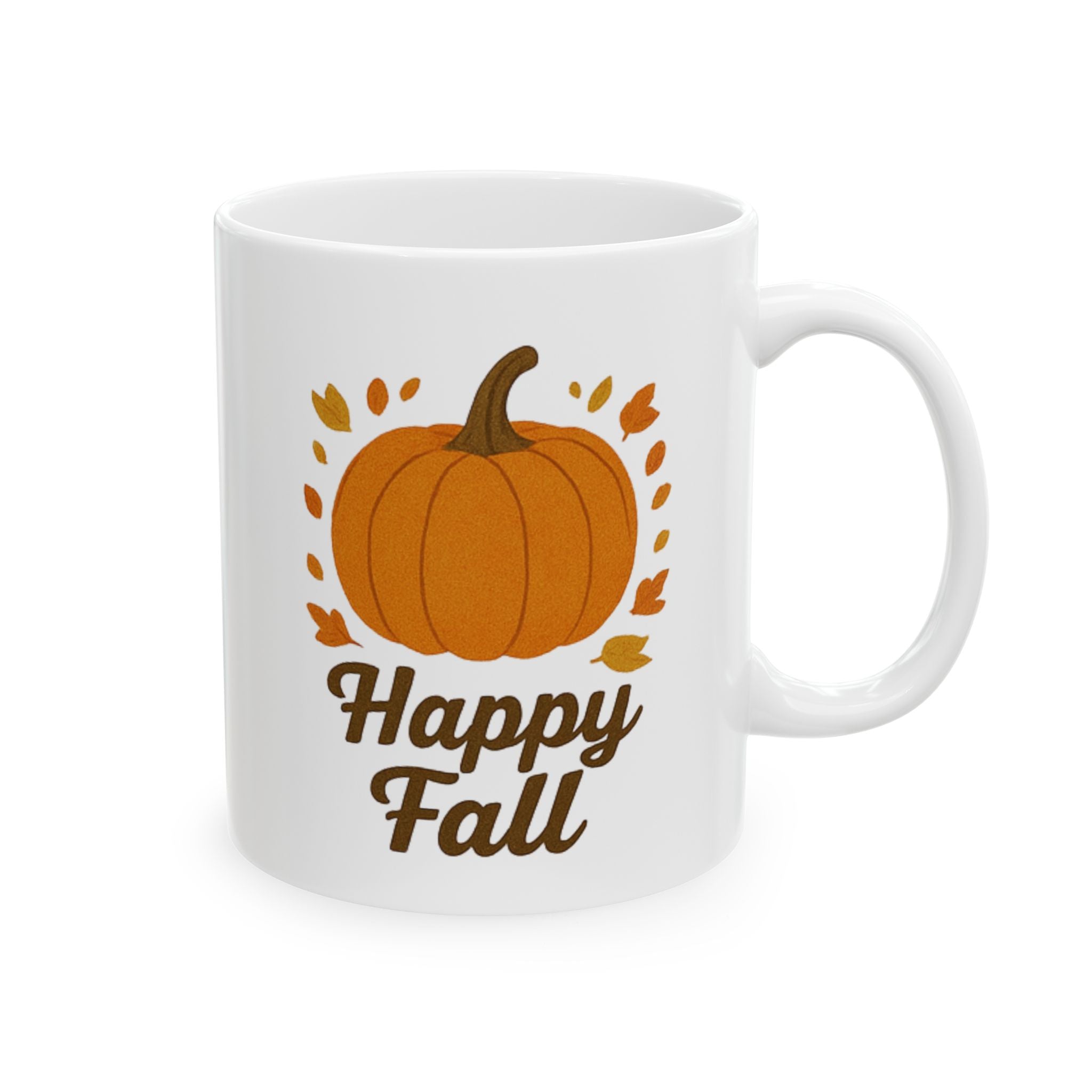 Cozy Fall-Inspired Ceramic Mug, Autumn Coffee Cup, Inspirational Gift, Thanksgiving Tea Mug, Harvest Decor